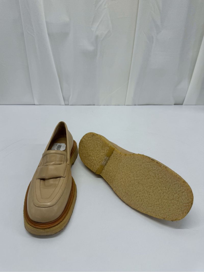 Beige loafers i læder, str. 40,5