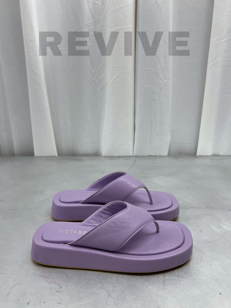 Purple sandals with chunky sole, size 38