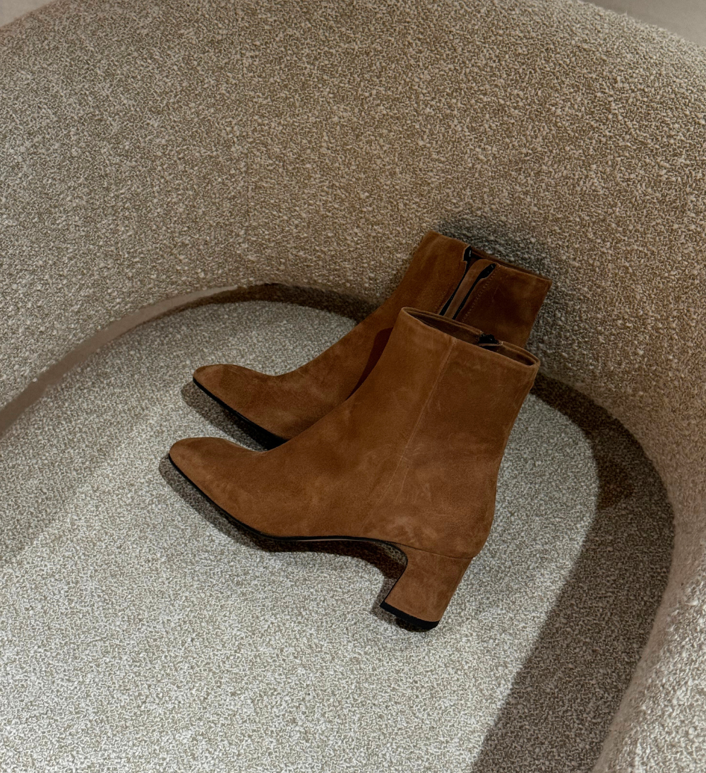 Alex 55 boots, brown suede