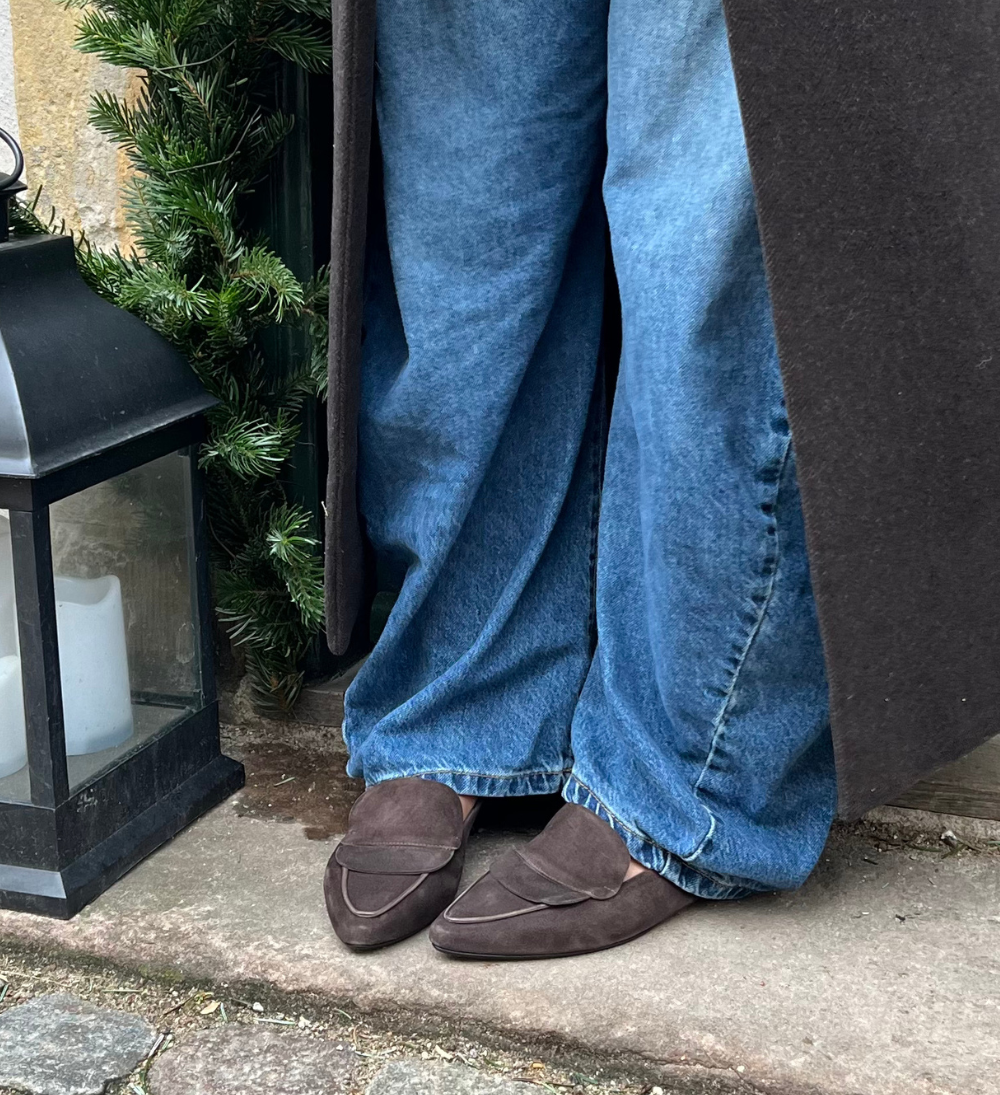 Romy II loafers, dark brown suede