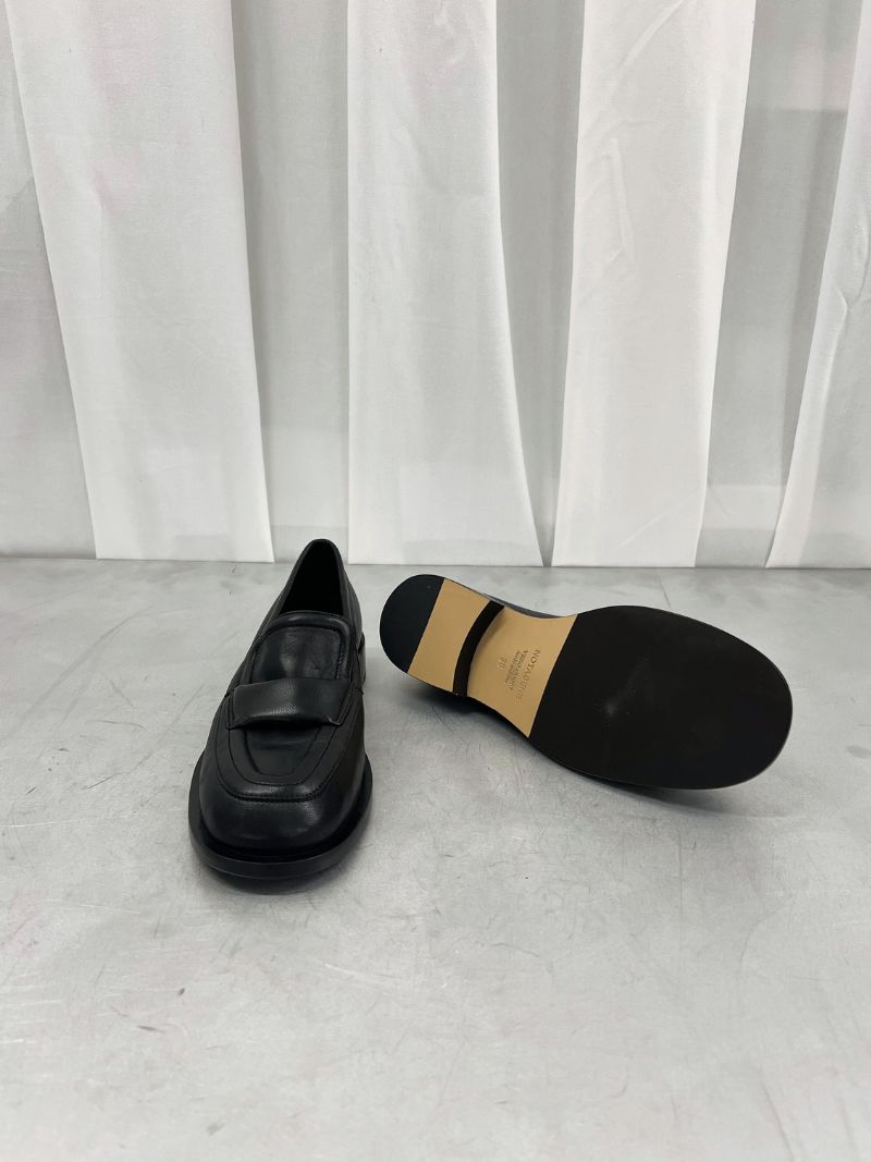 Sorte loafers i læder, str. 36
