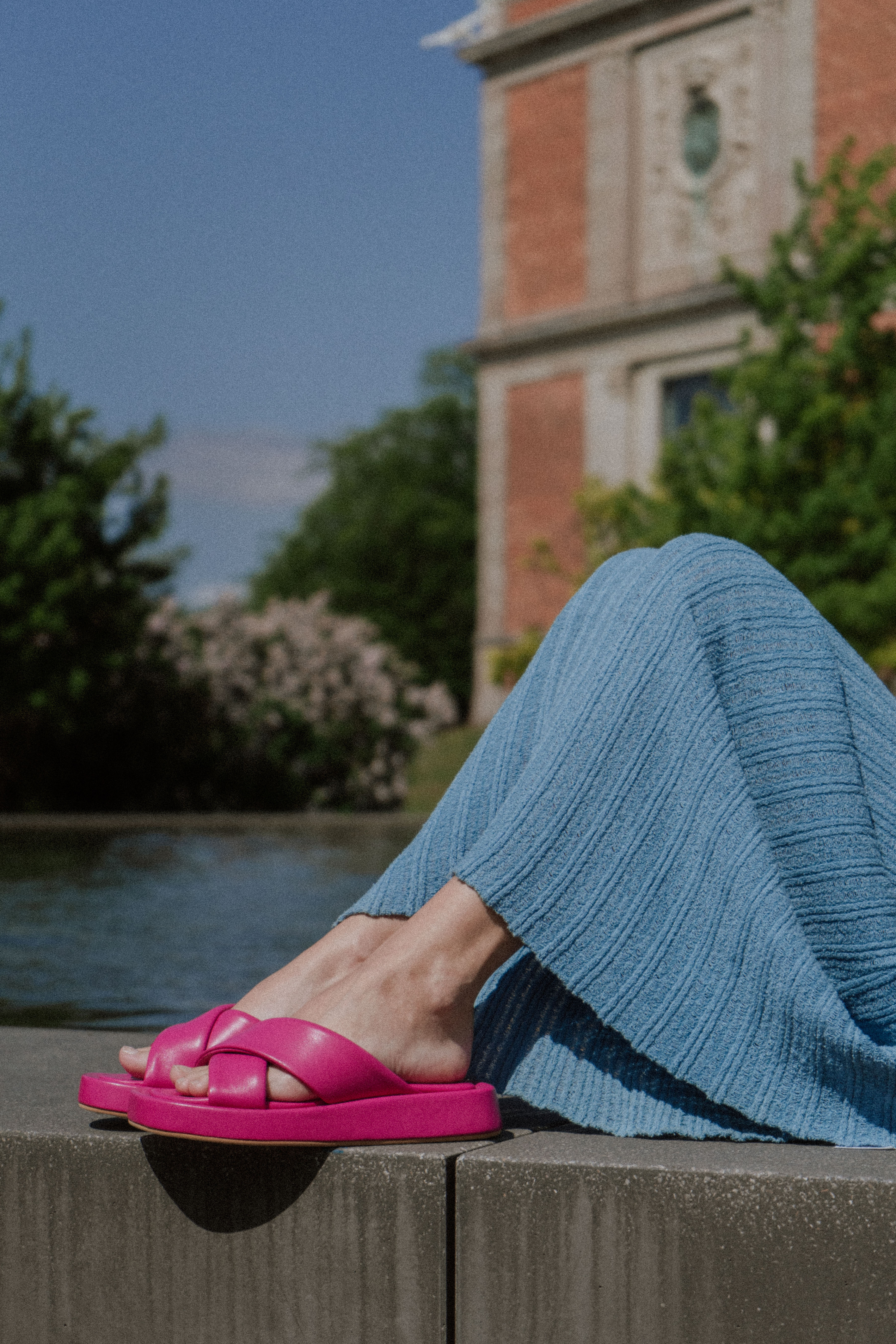 Mia sandals, pink leather