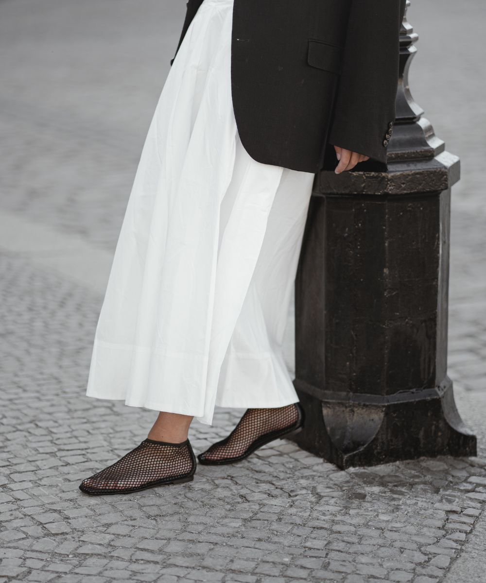 Paesana shoes, black mesh