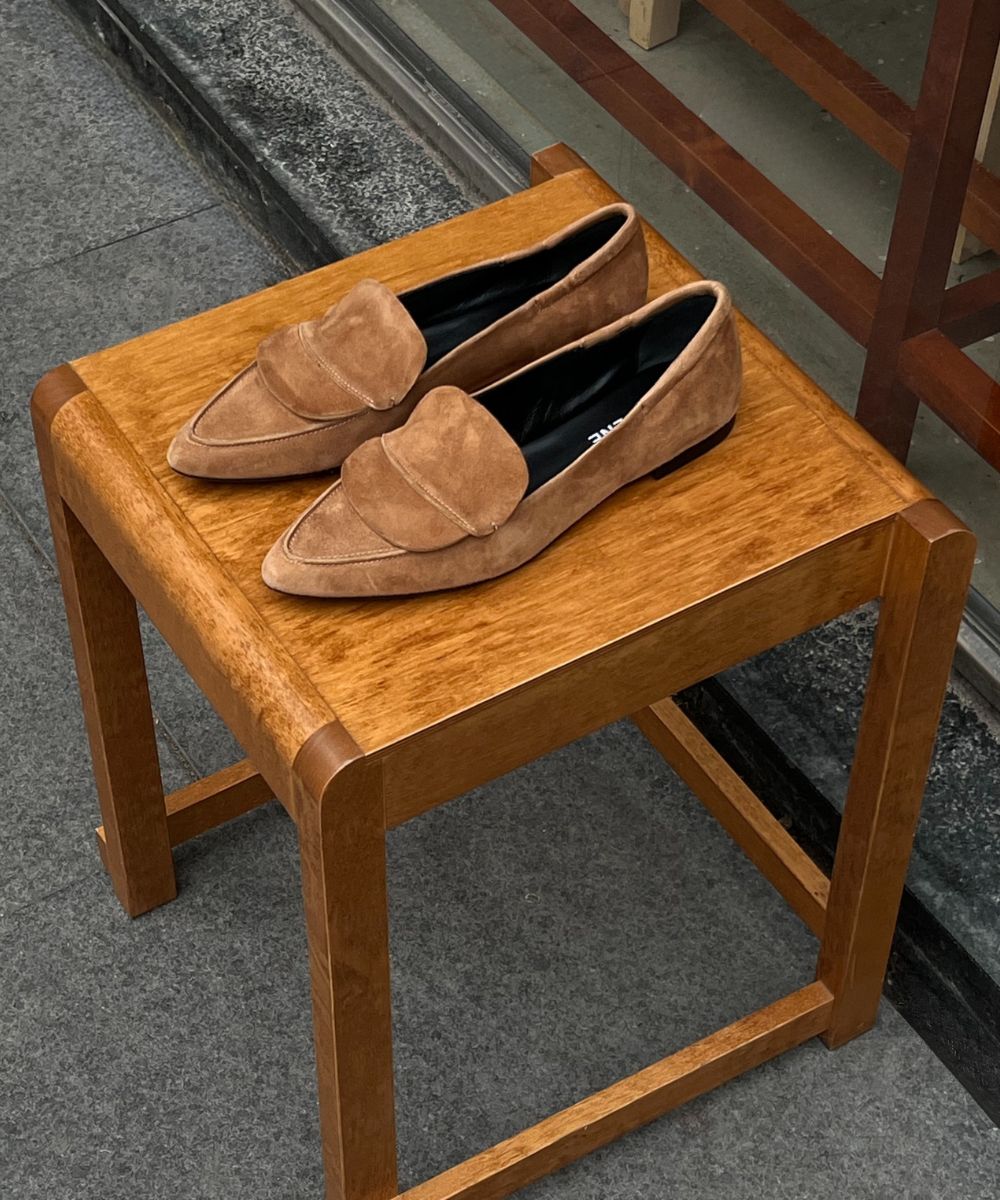 Romy II loafers, brun ruskind