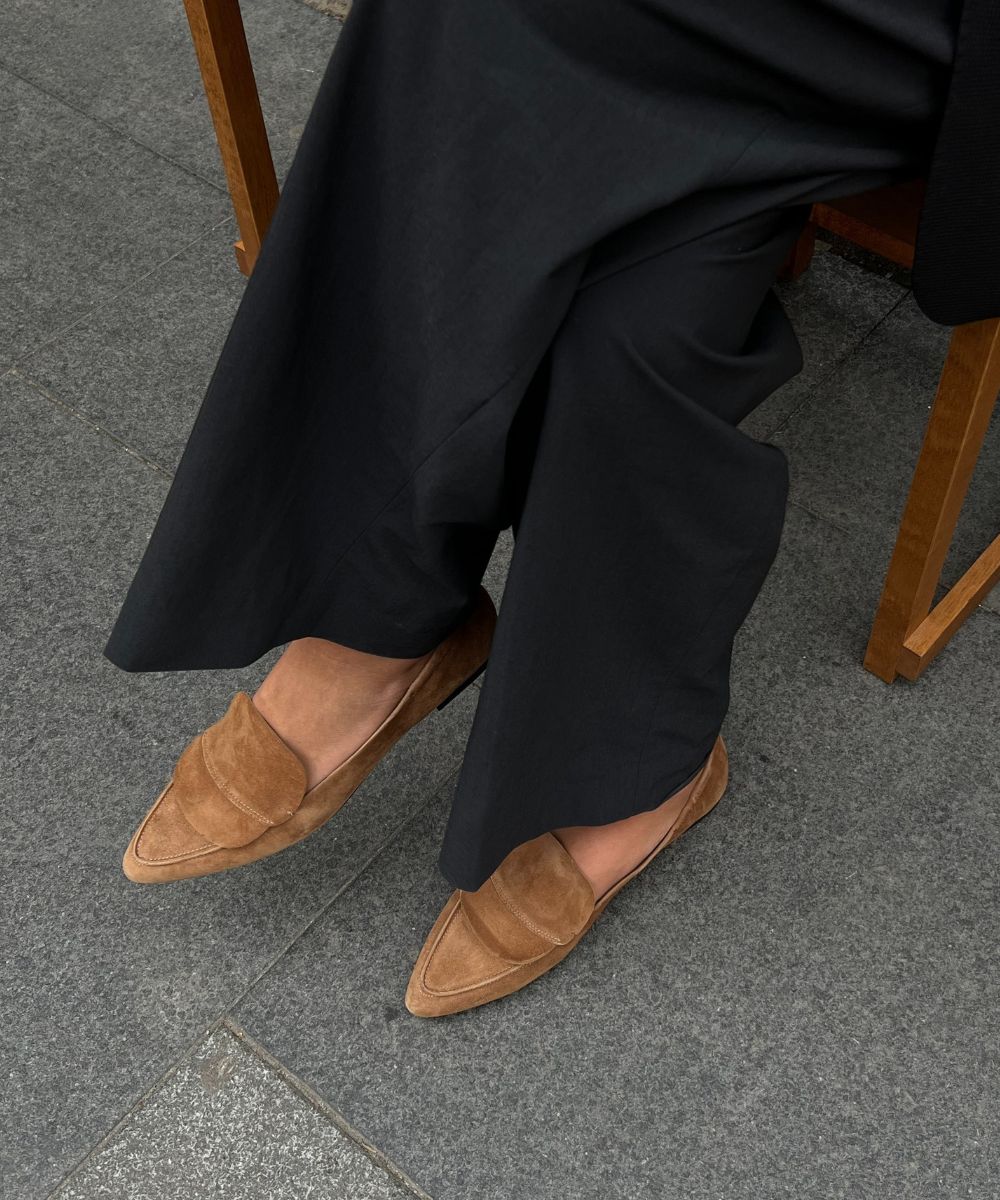 Romy II loafers, brun ruskind
