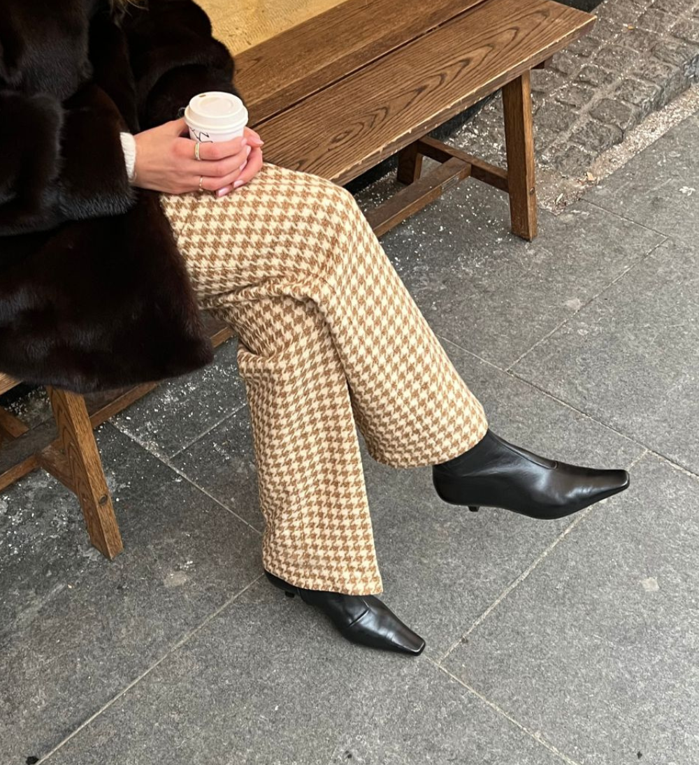 Elly 35 støvler, sort læder