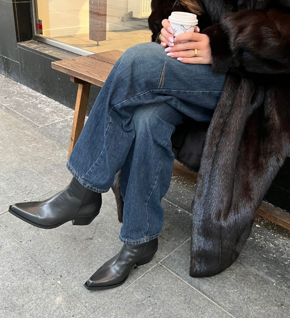 Lucy 50 støvler, sort læder