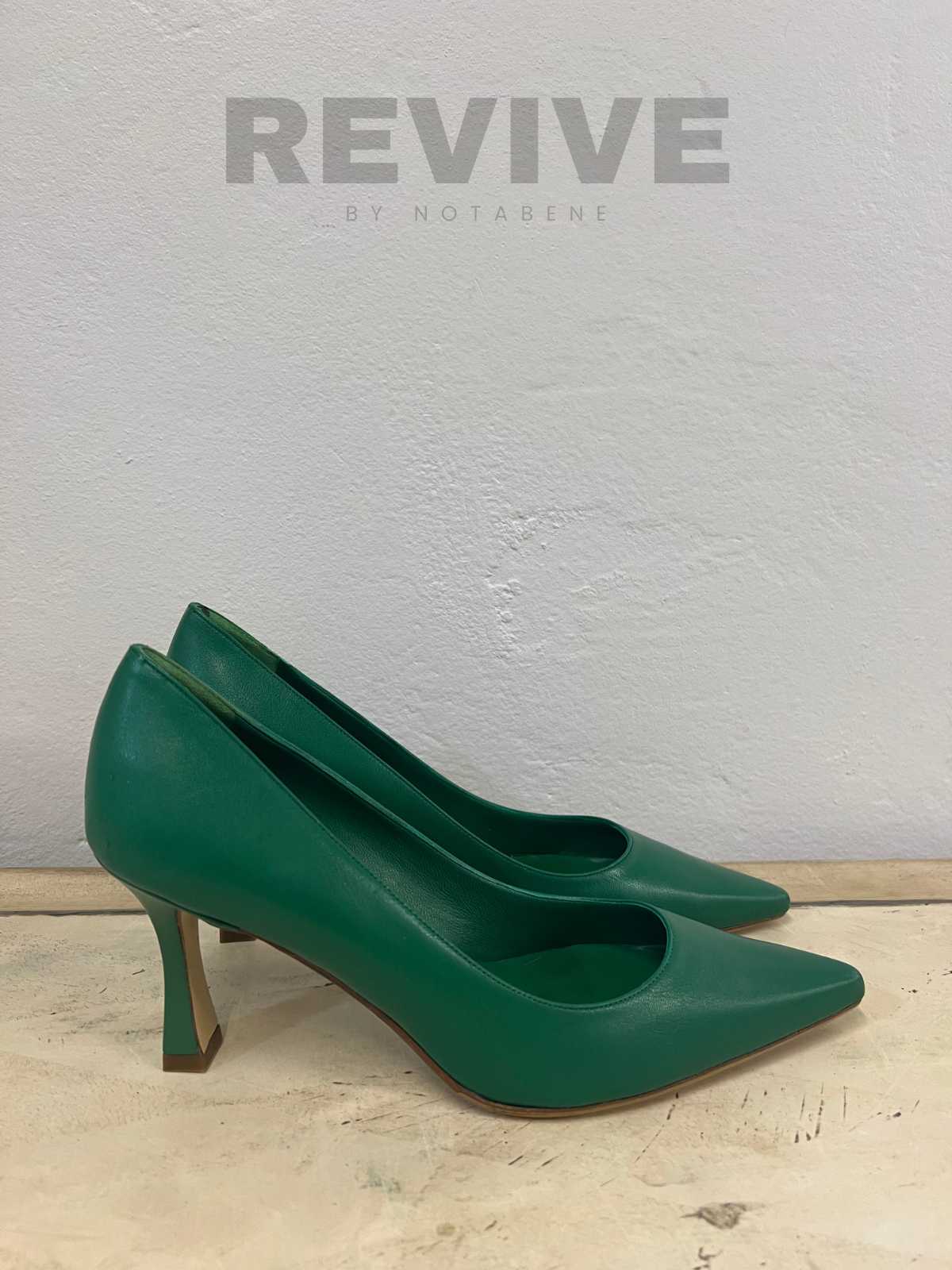 Grønne Pumps, 75 mm, str. 41