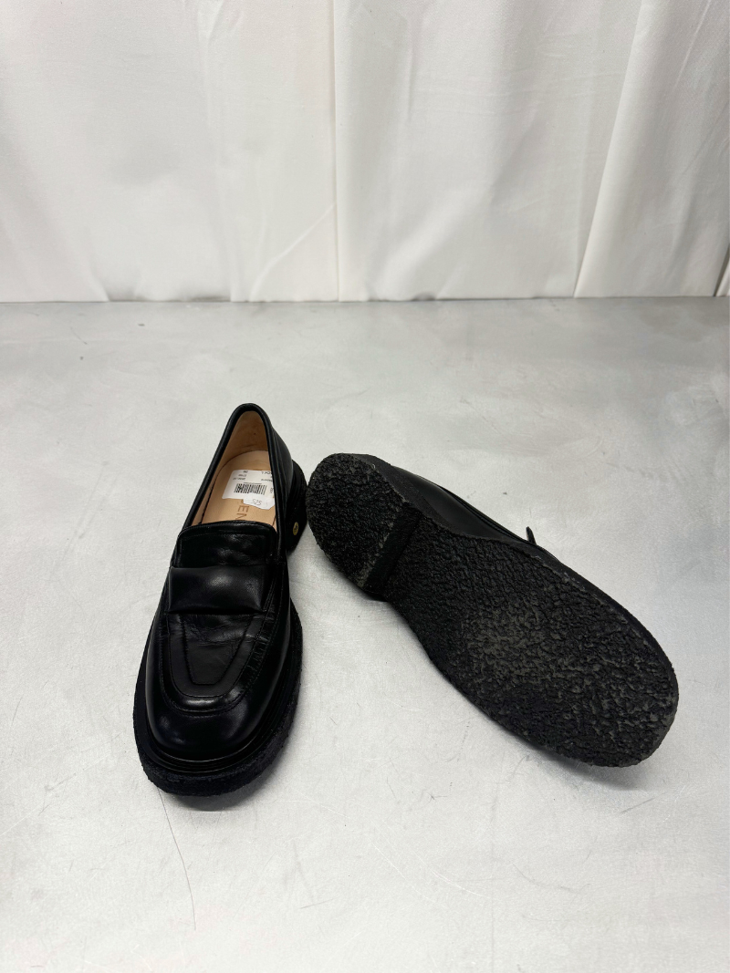 Sorte loafers i læder, str. 38