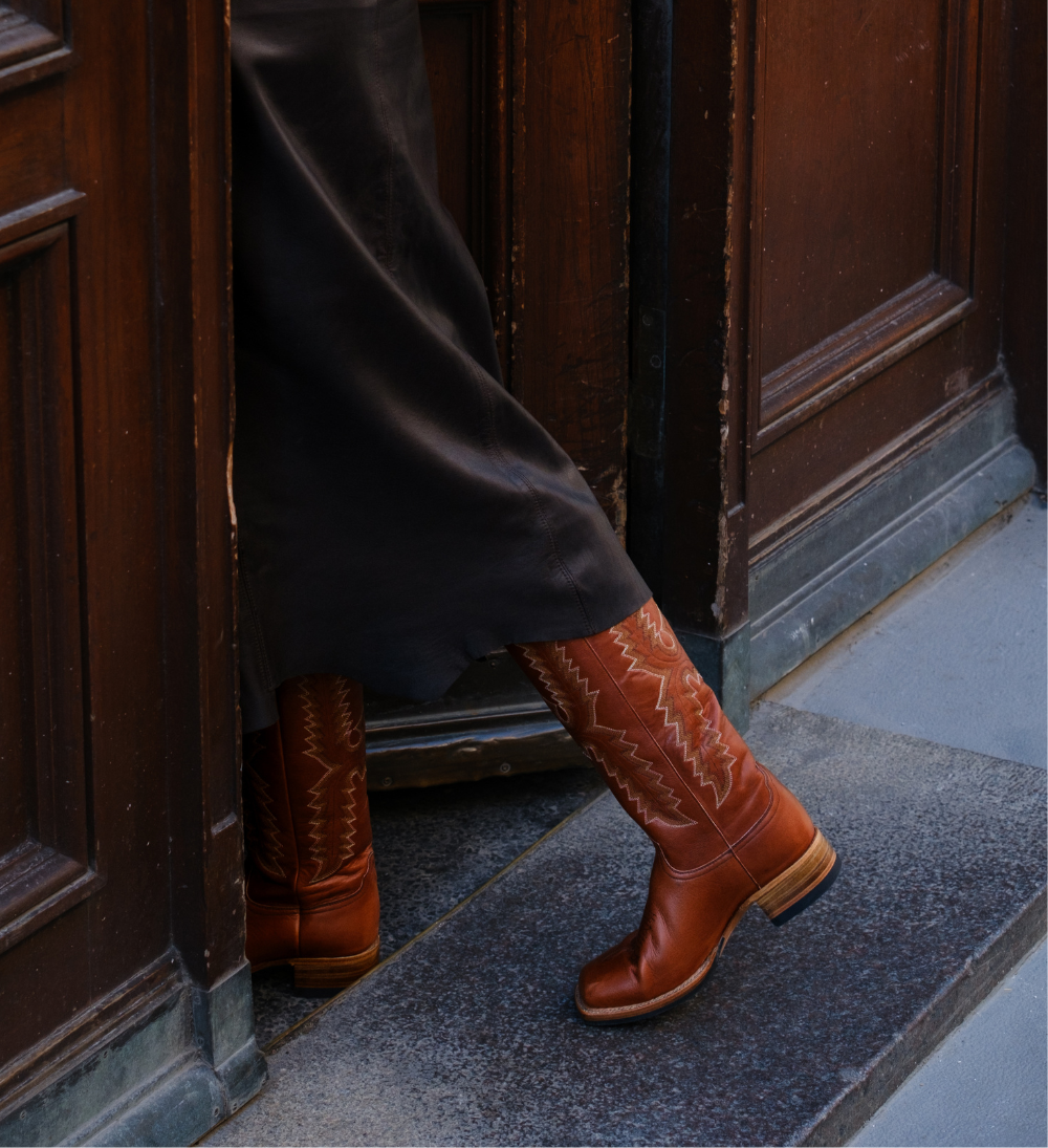 Dragon 30 cowboy boots, brown leather