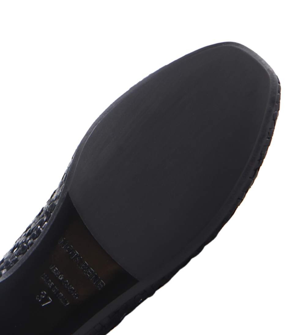 Capri II ballerina, black leather