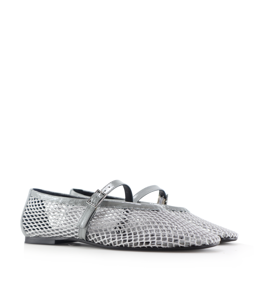 Papillion ballerina, grey mesh