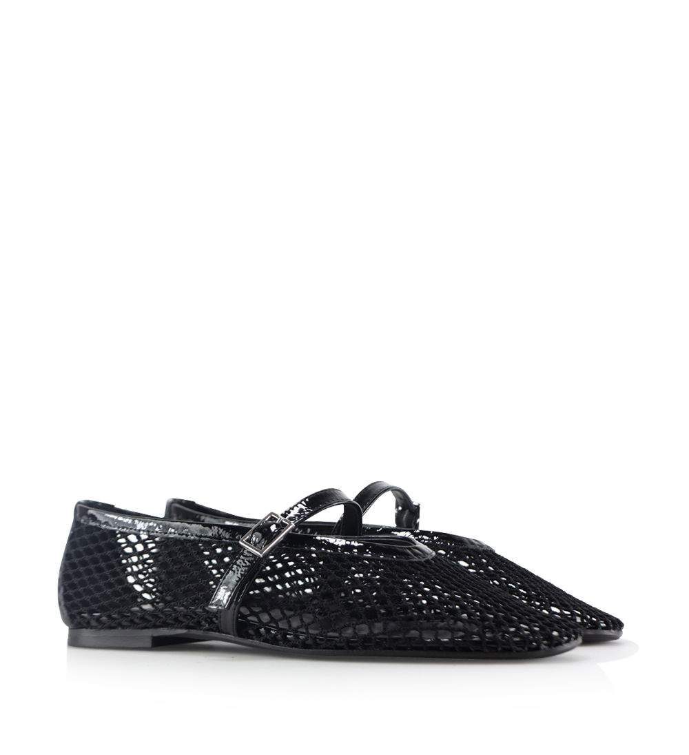 Papillion ballerina, black net