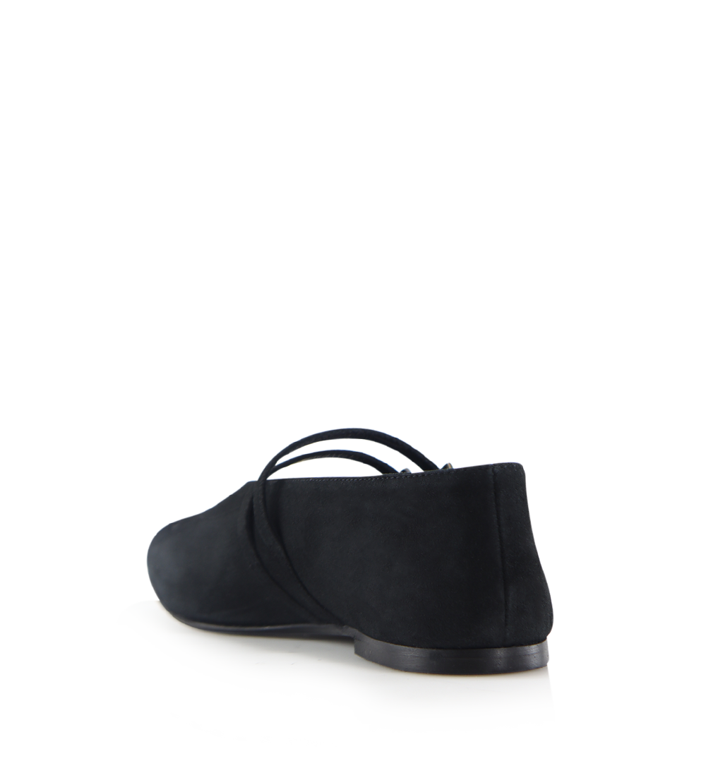 Barbette ballerina, sort ruskind