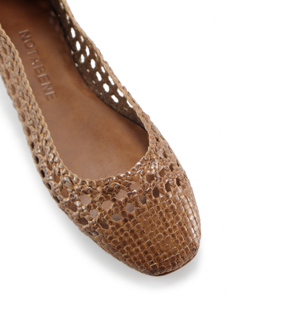 Capri II ballerina, brown leather