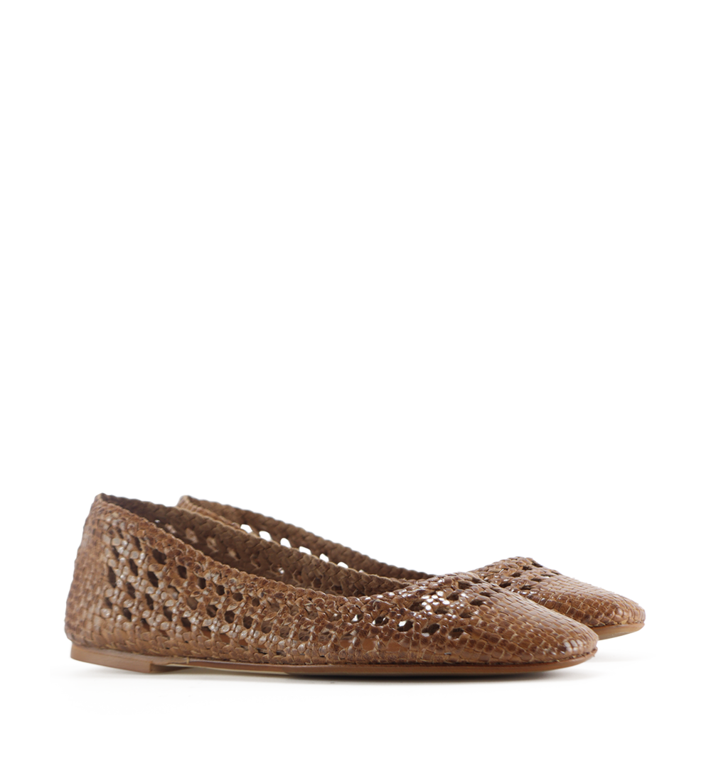 Capri II ballerina, brown leather