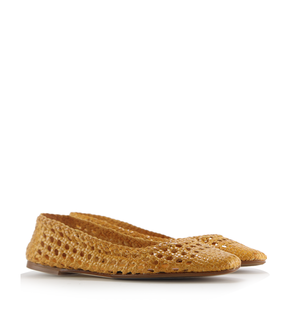 Capri II ballerina, yellow leather