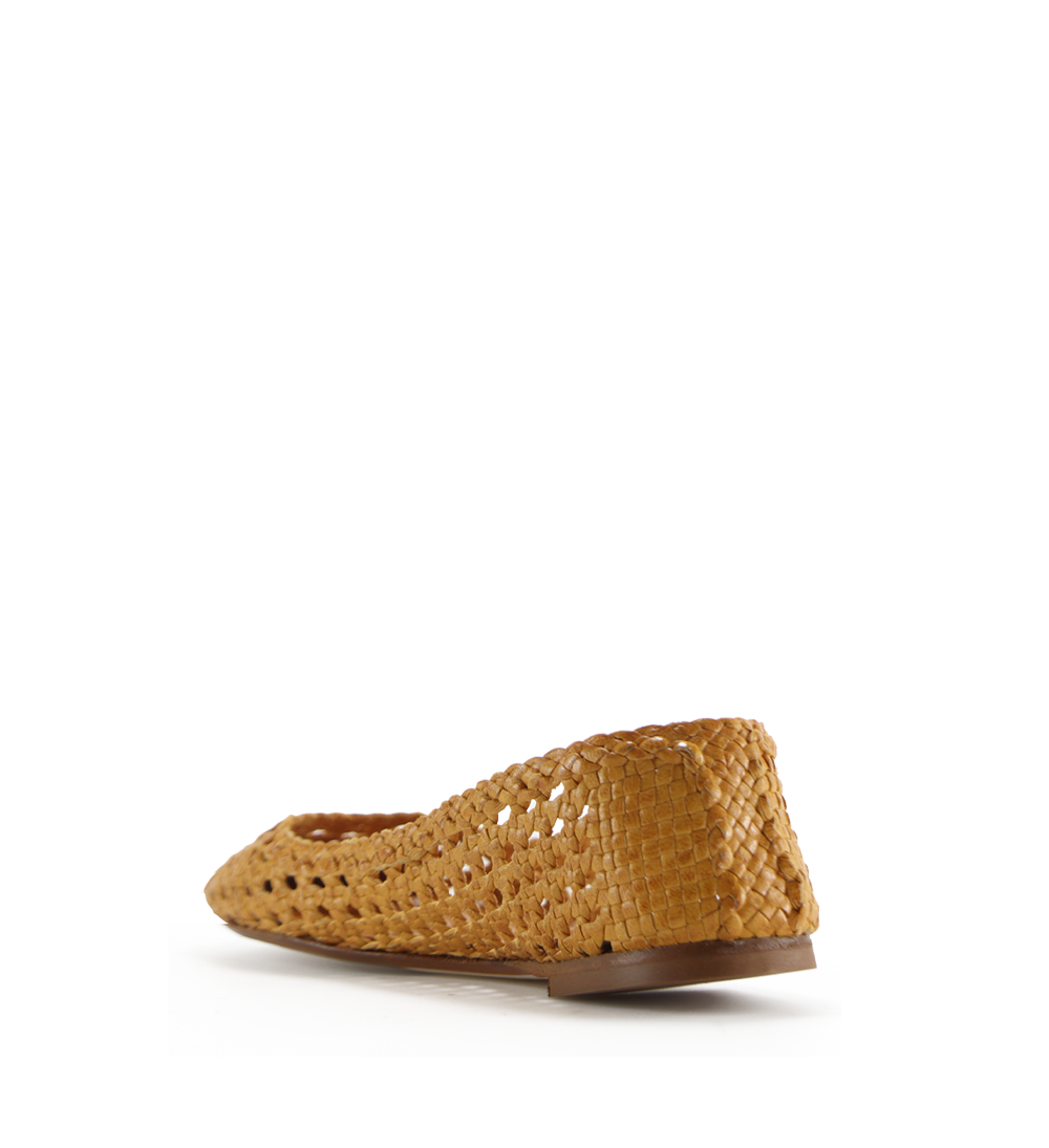 Capri II ballerina, yellow leather
