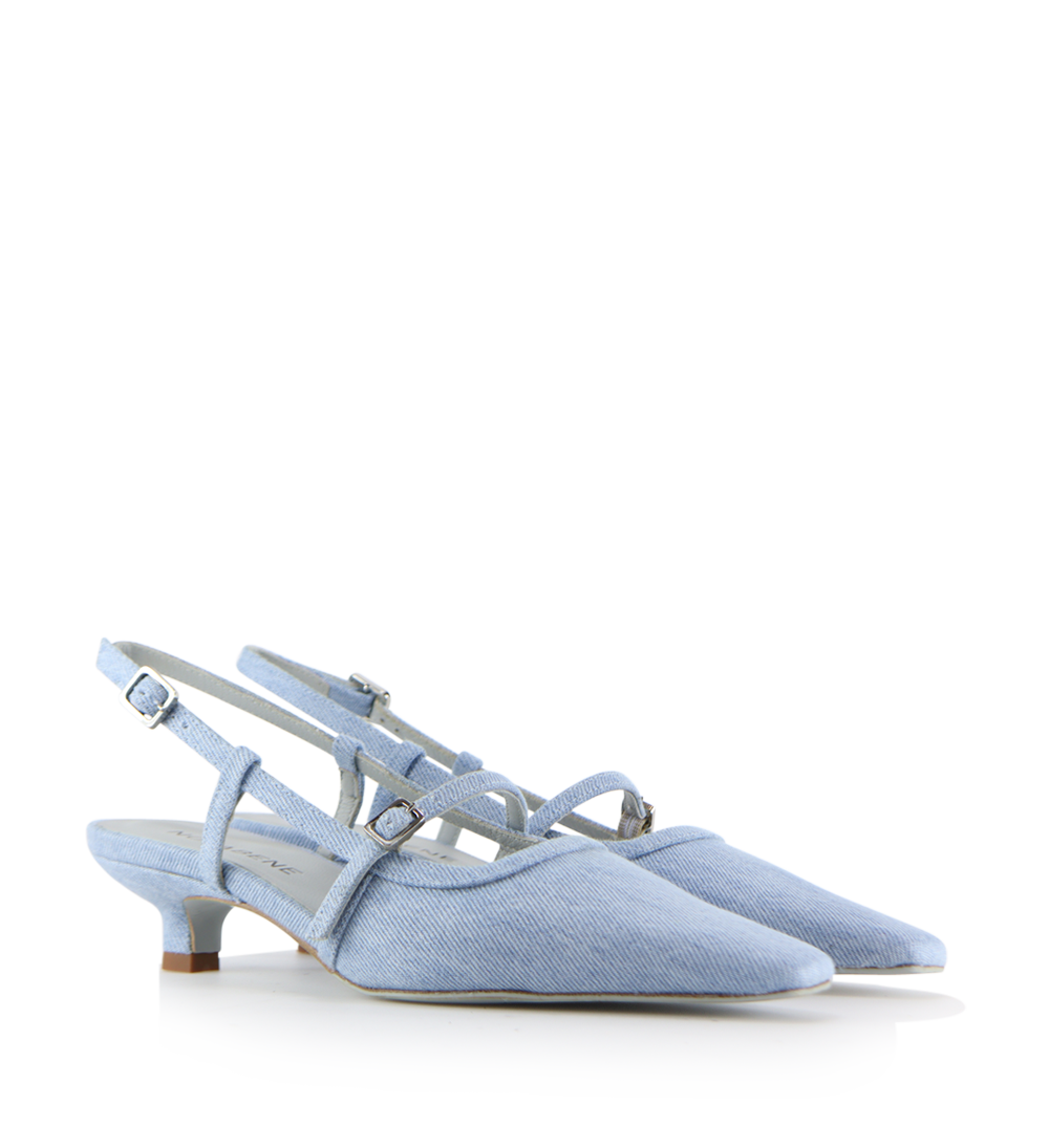 Elenne 35 slingback stilettos, Jeans