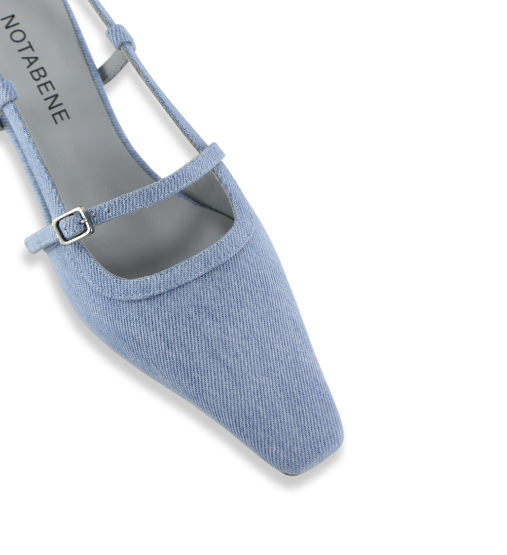 Elenne 35 slingback stilettos, Jeans