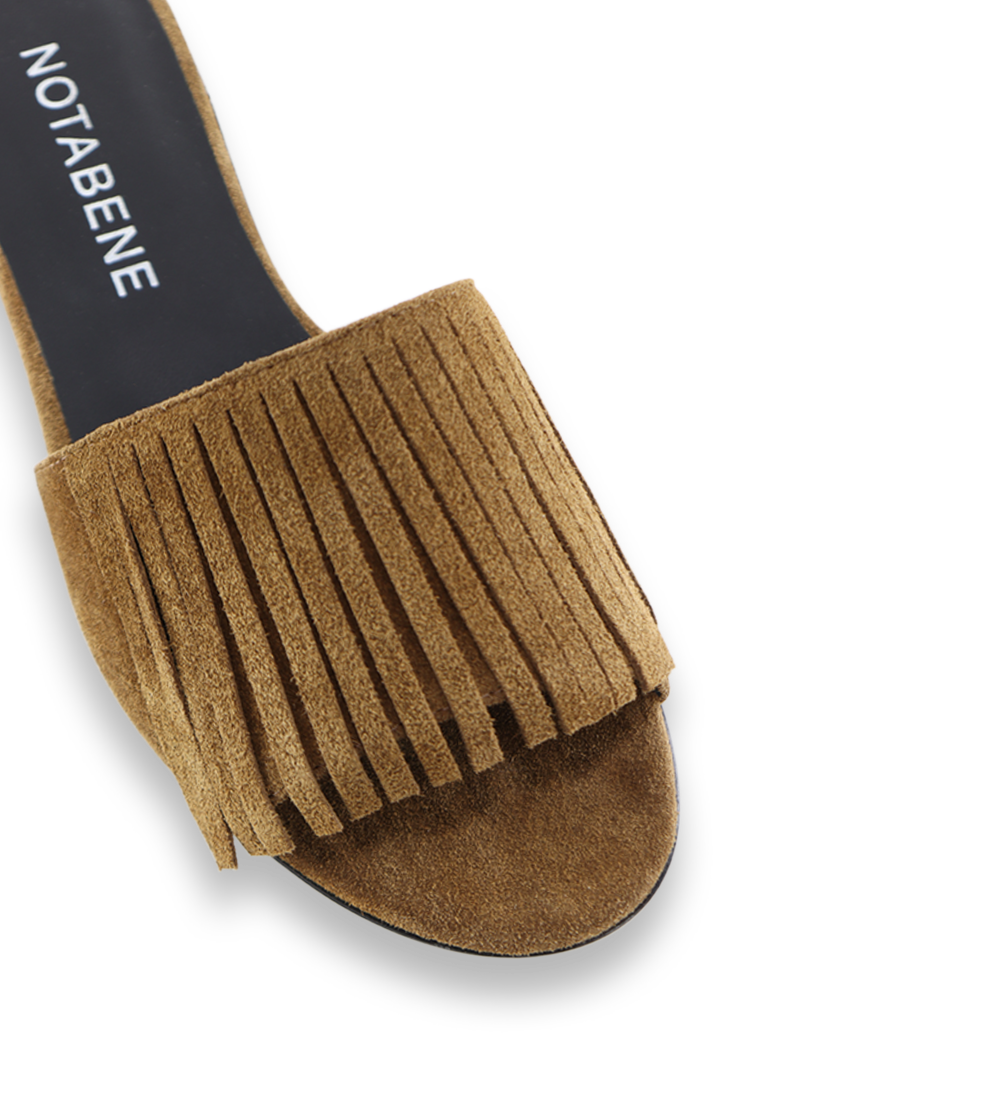 Féline sandals, brown suede