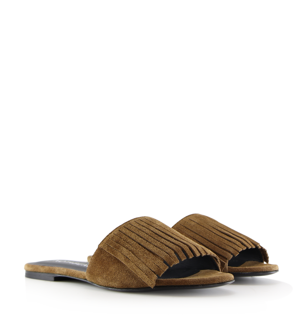 Féline sandals, brown suede