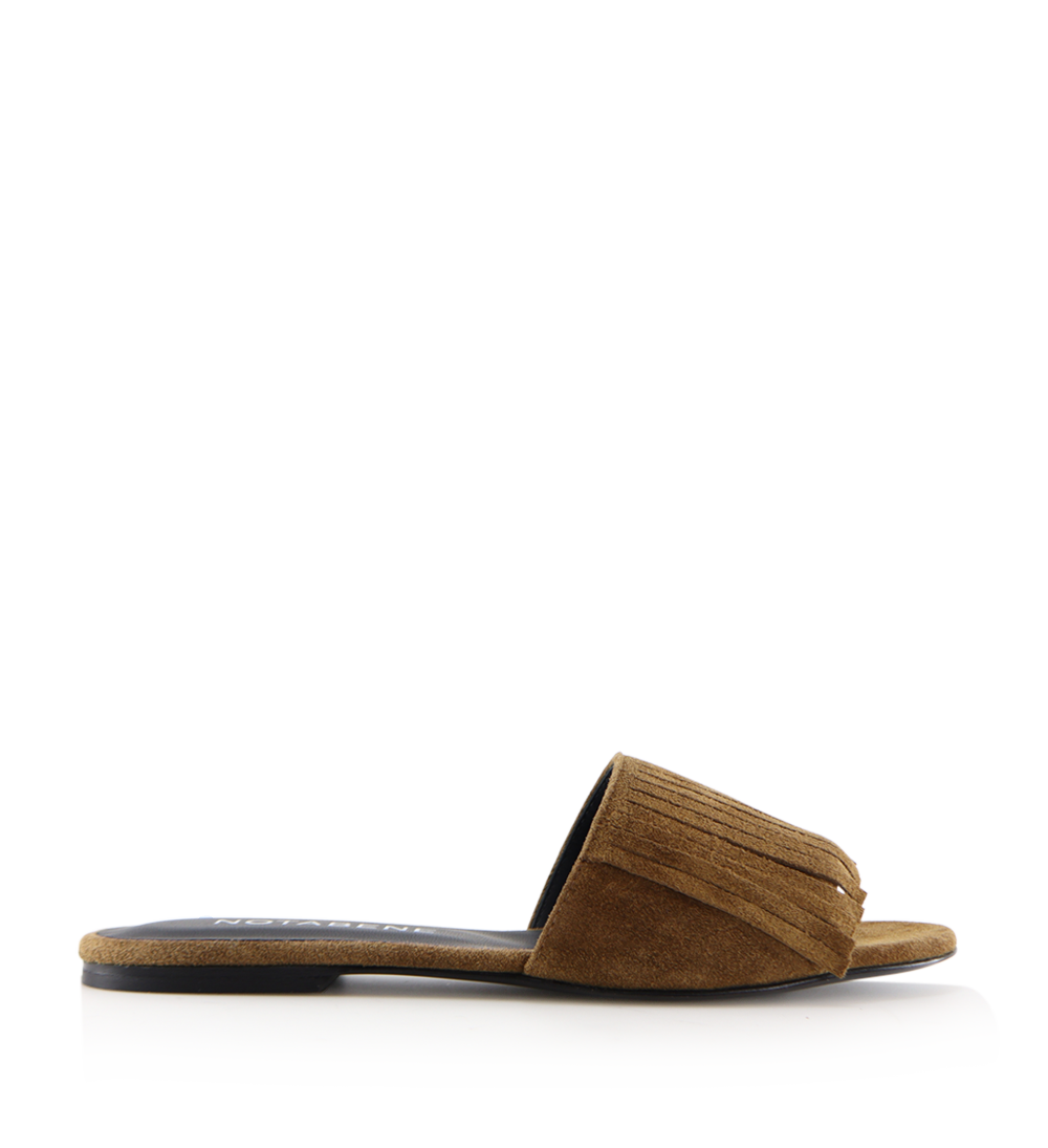 Féline sandals, brown suede