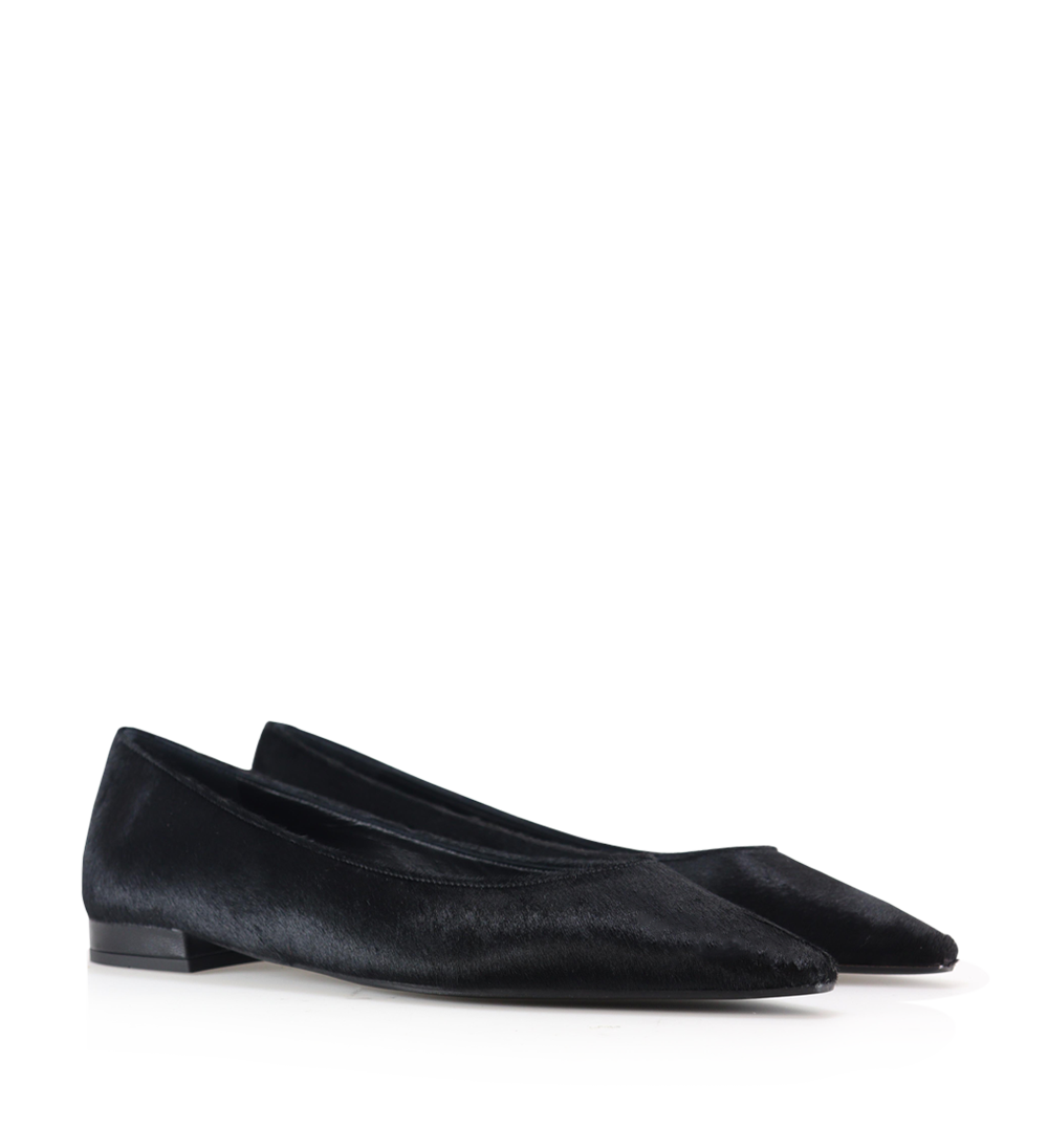 Gisela ballerina, black cow hair