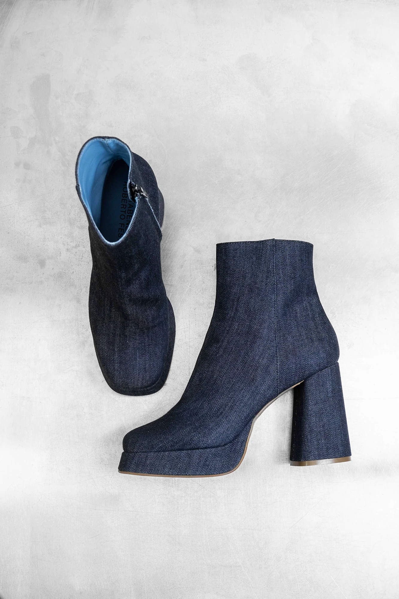 Henny 100 boots, denim