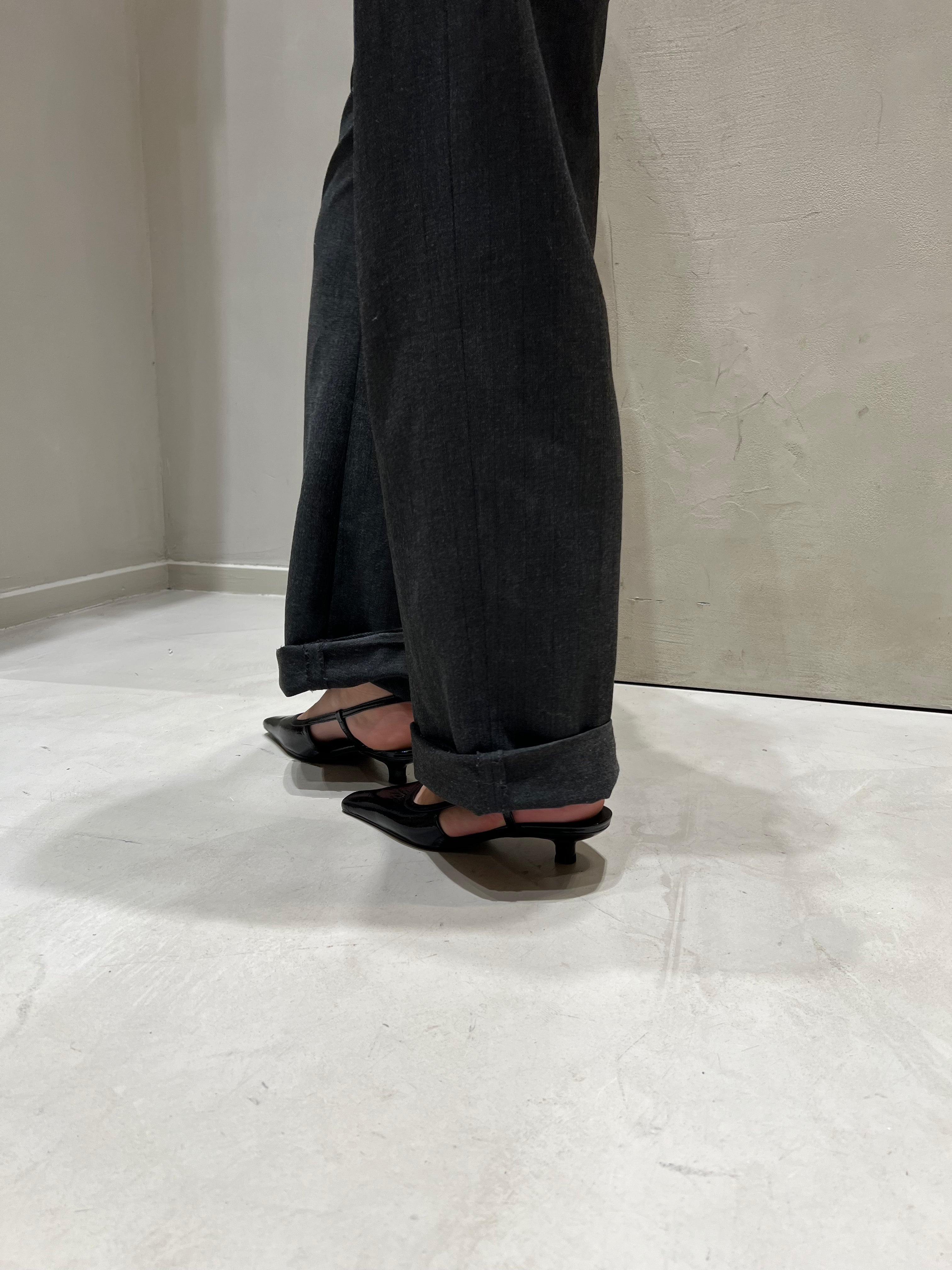 Elena 35 slingback stilettos, black patent