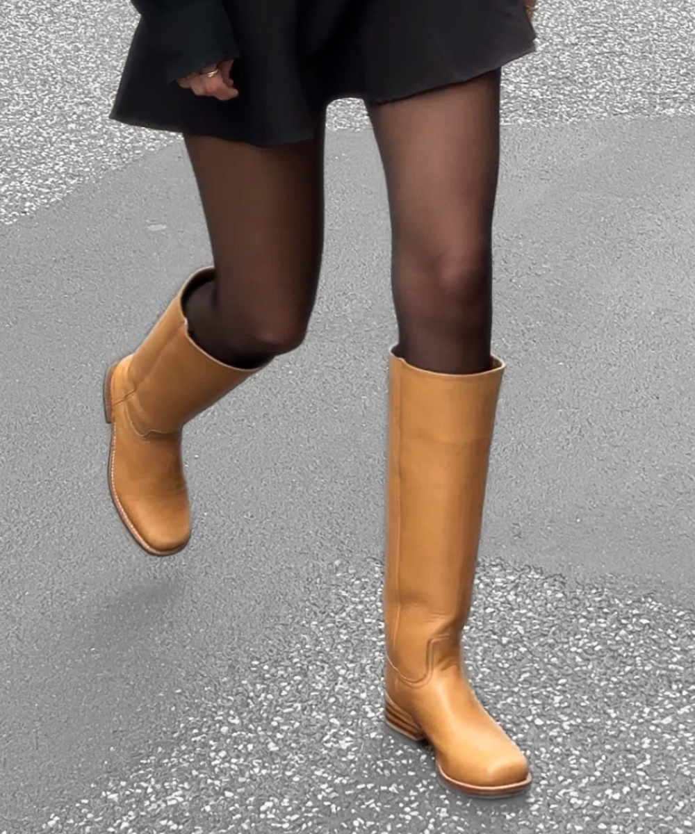 Achilla boots, oak leather