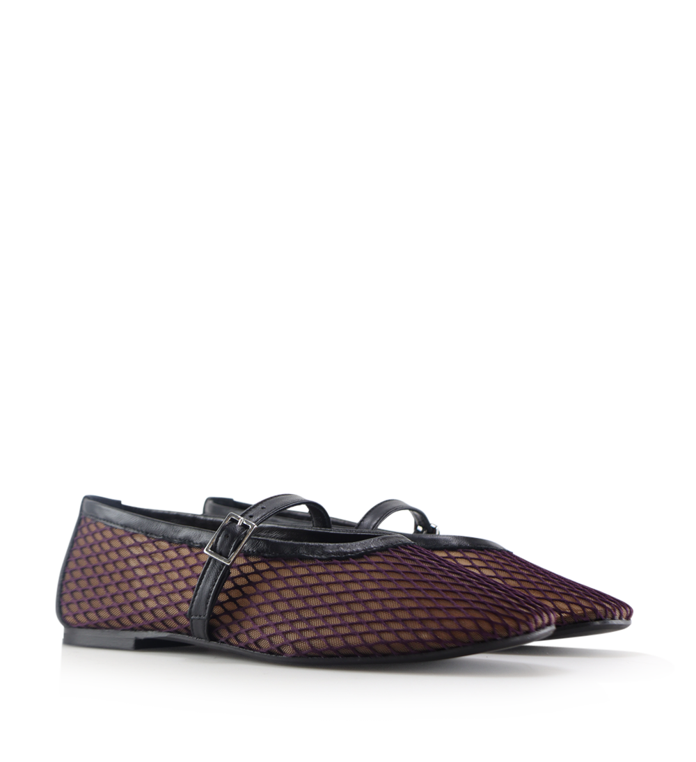Papillion ballerina, lilla mesh