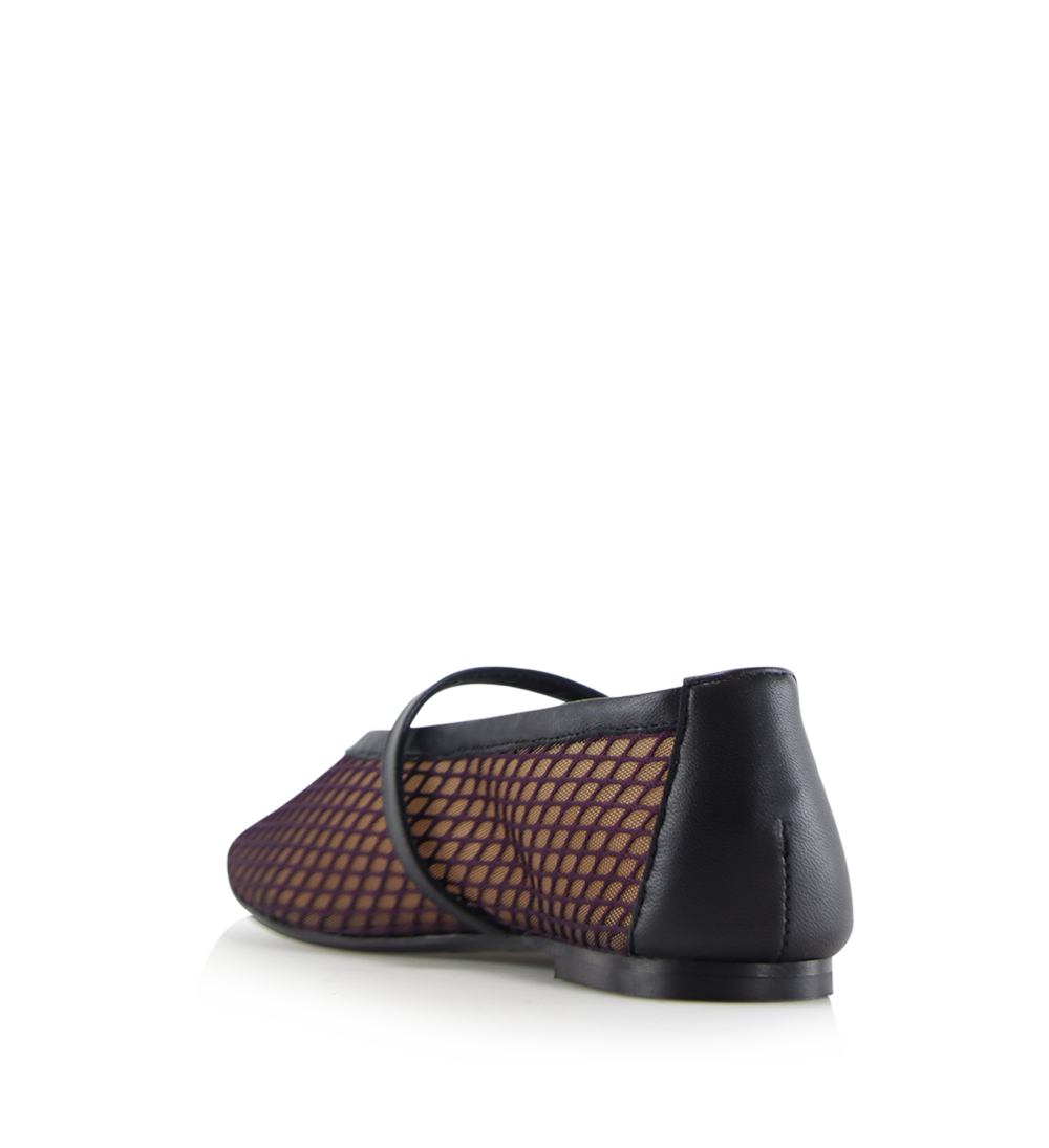 Papillion ballerina, lilla mesh