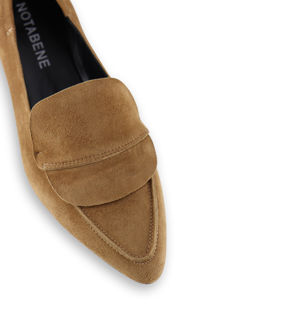 Romy II loafers, brun ruskind
