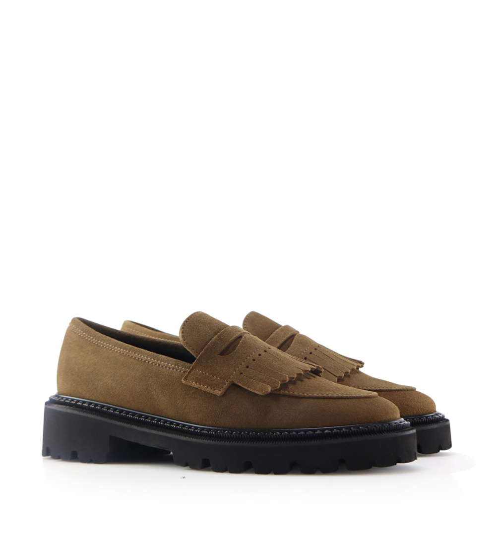 Tereza loafers, camel suede