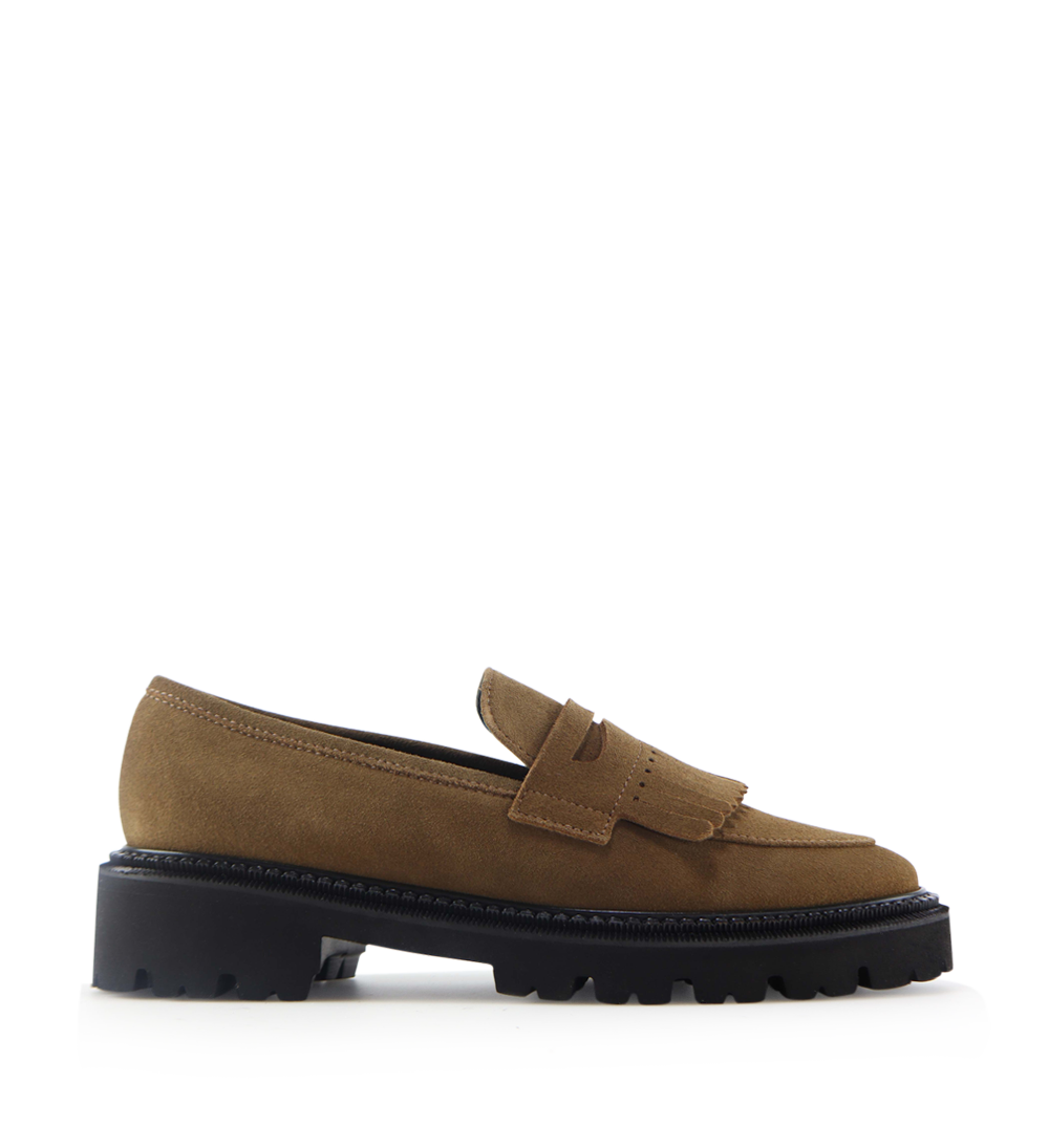 Tereza loafers, camel suede