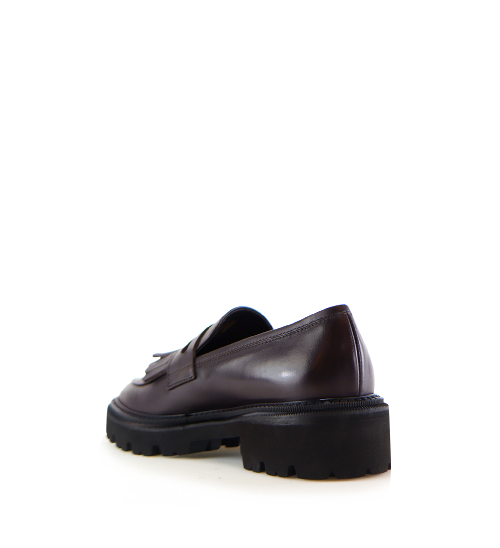 Tereza loafers, dark brown leather