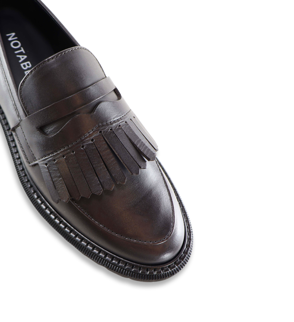 Tereza loafers, dark brown leather