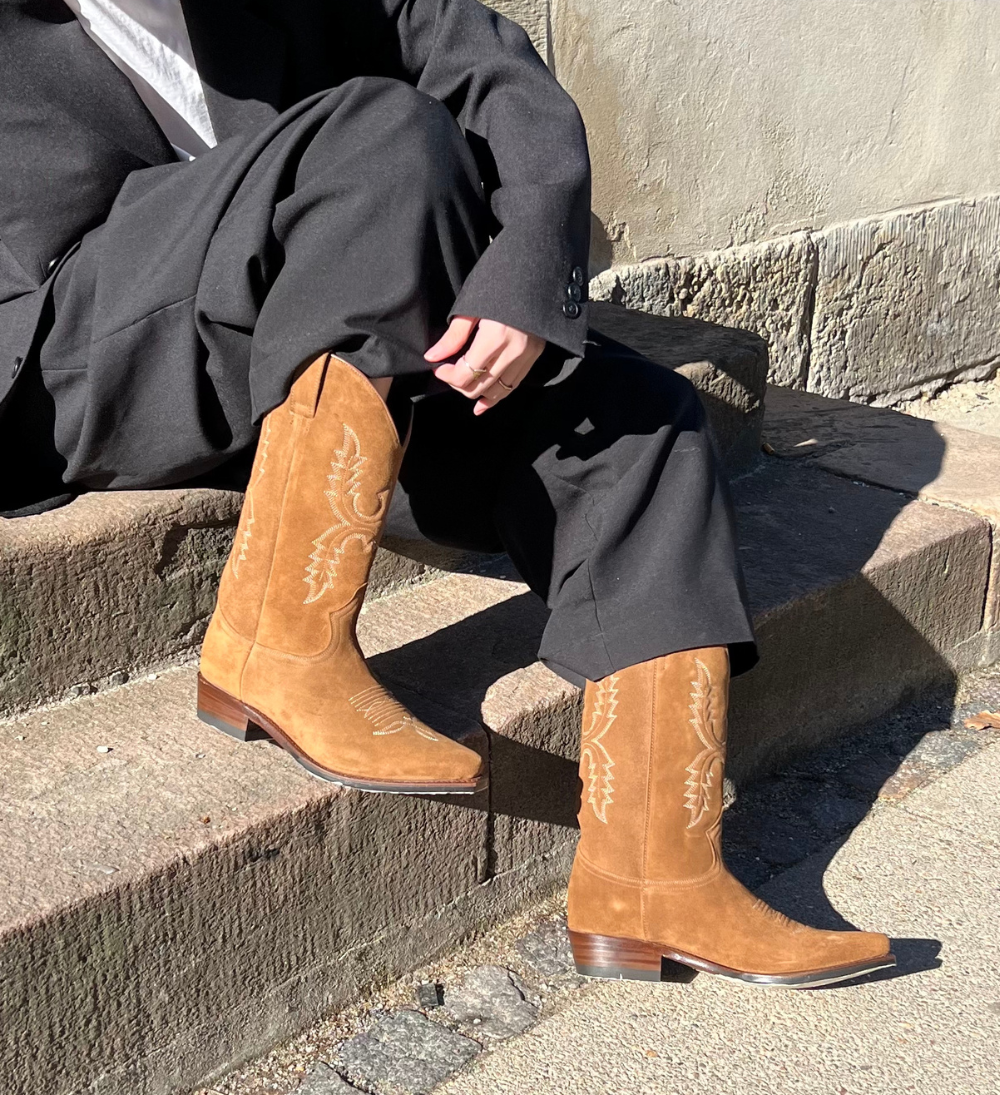 Diego cowboy boots, brown leather