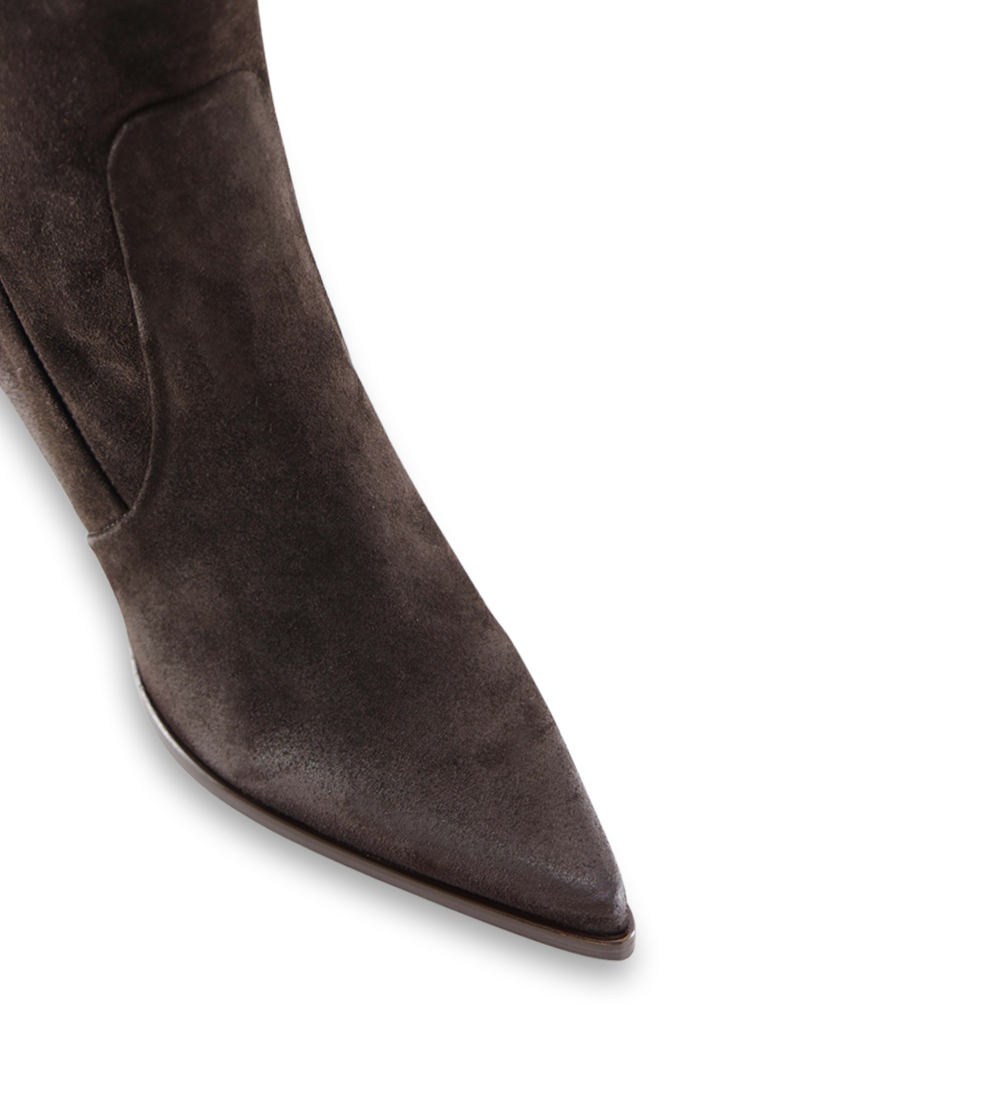 Yaz 50 støvler, mørkebrun ruskind