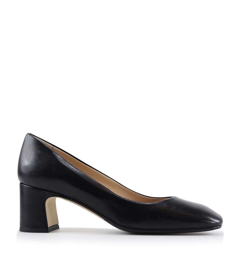 Audrey 55 pumps, sort læder