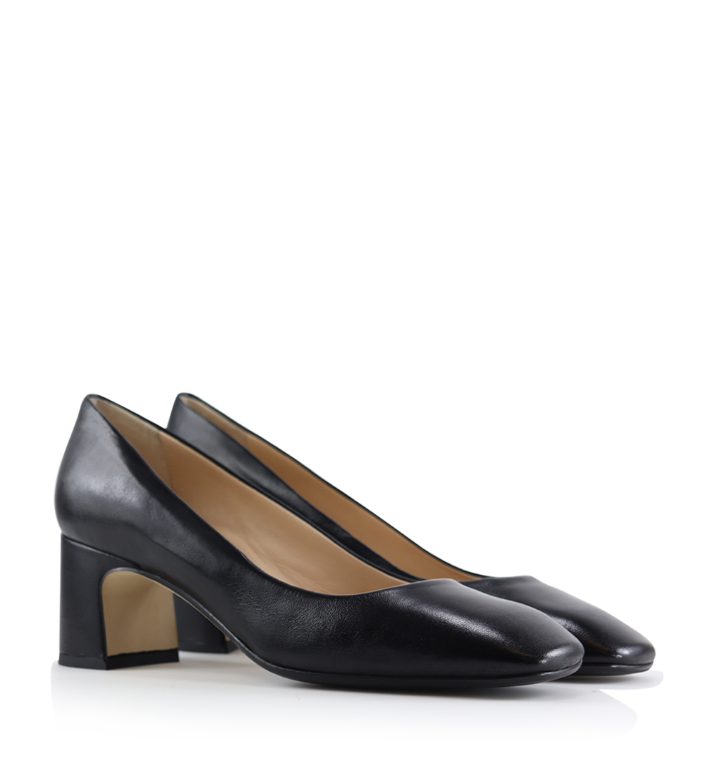 Audrey 55 pumps, sort læder