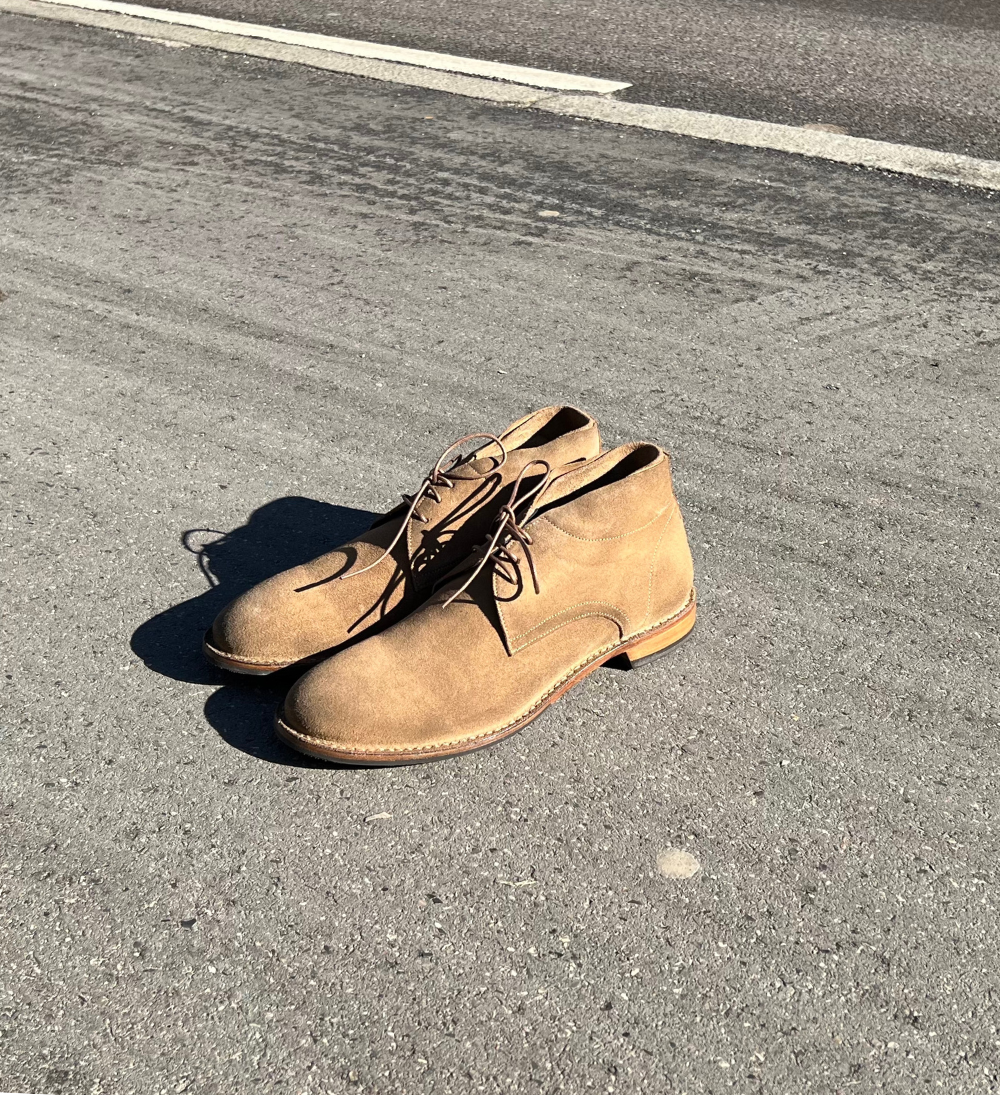 Carlo lace-up shoes, beige suede