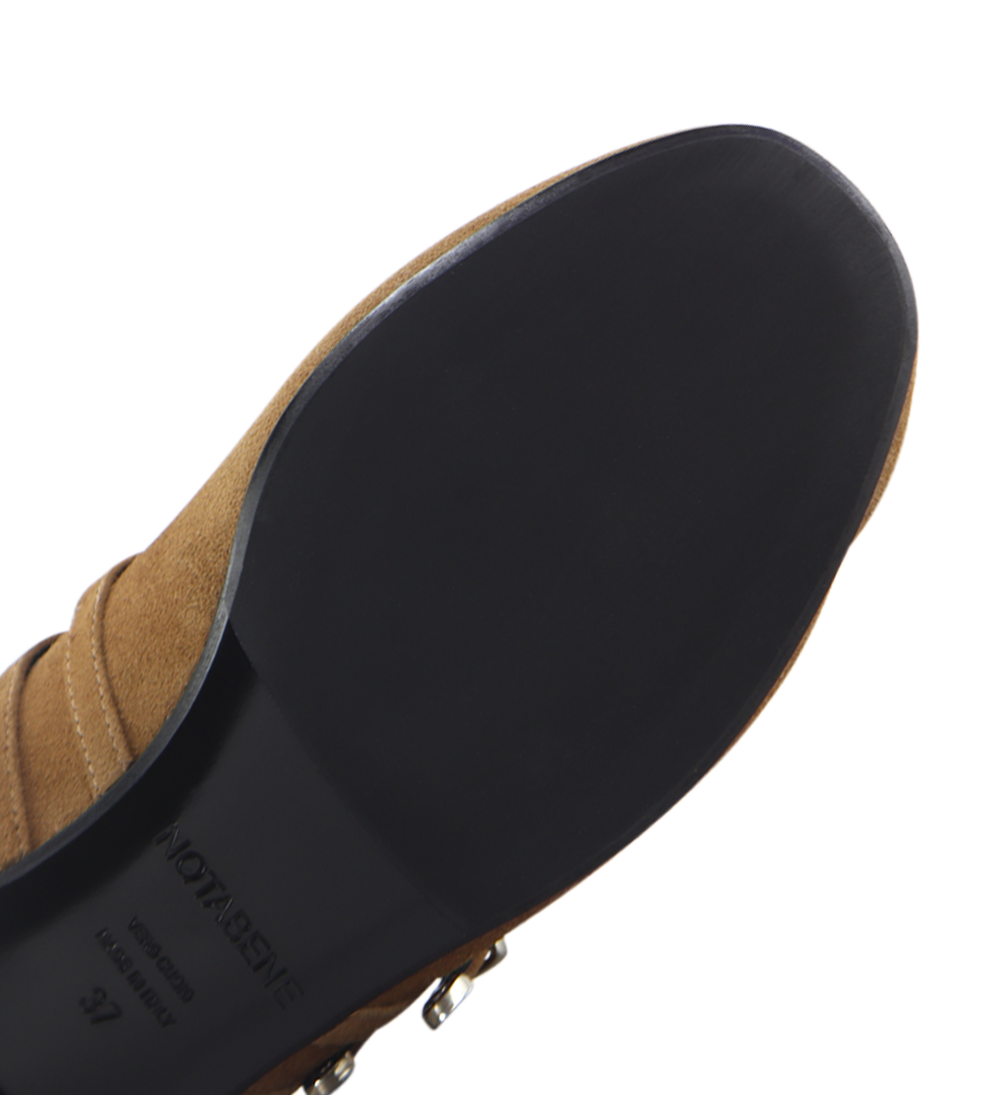 Barbette ballerina, brown suede