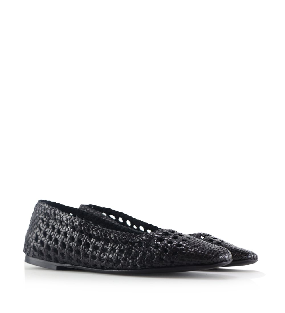 Capri II ballerina, black leather