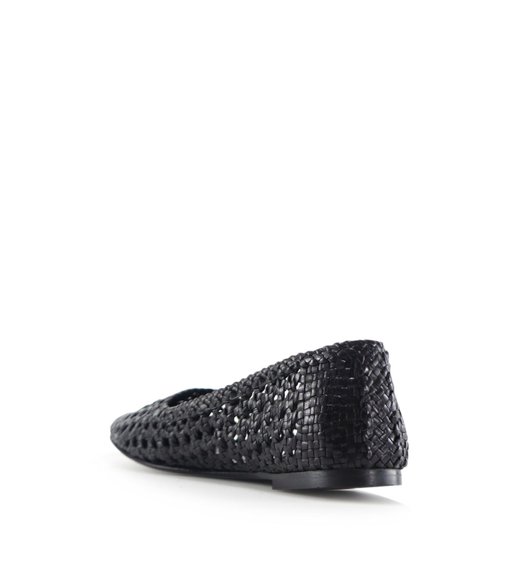Capri II ballerina, black leather