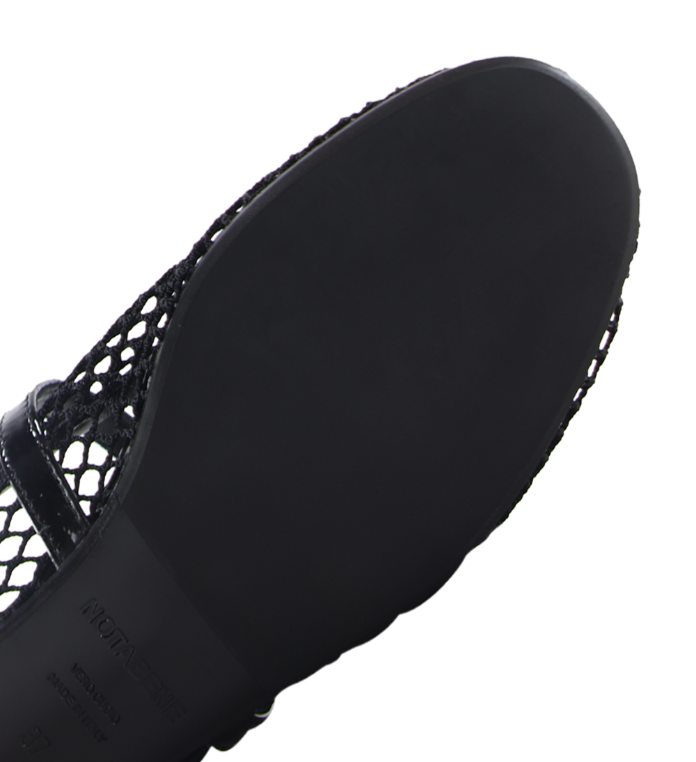 Papillion ballerina, black net