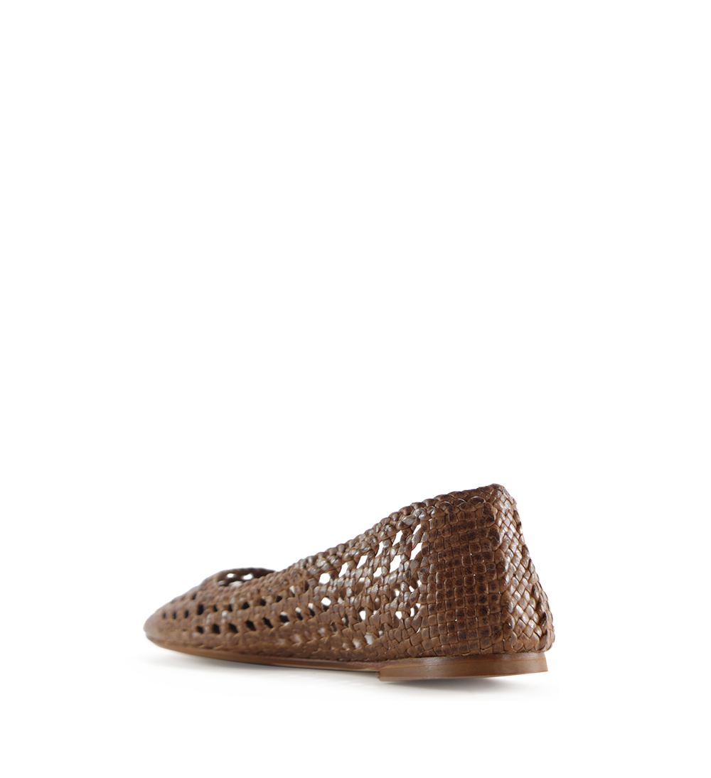 Capri II ballerina, brown leather