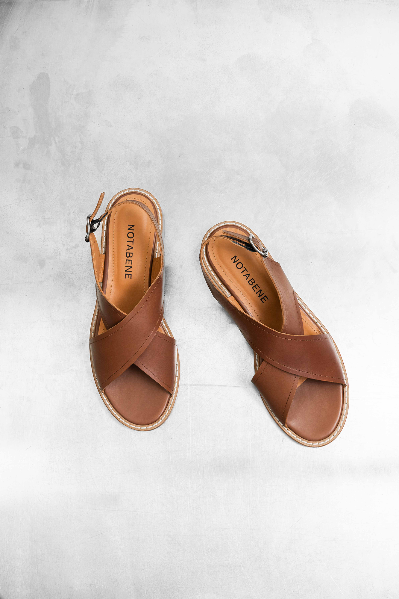 Cindy III sandals, brown leather