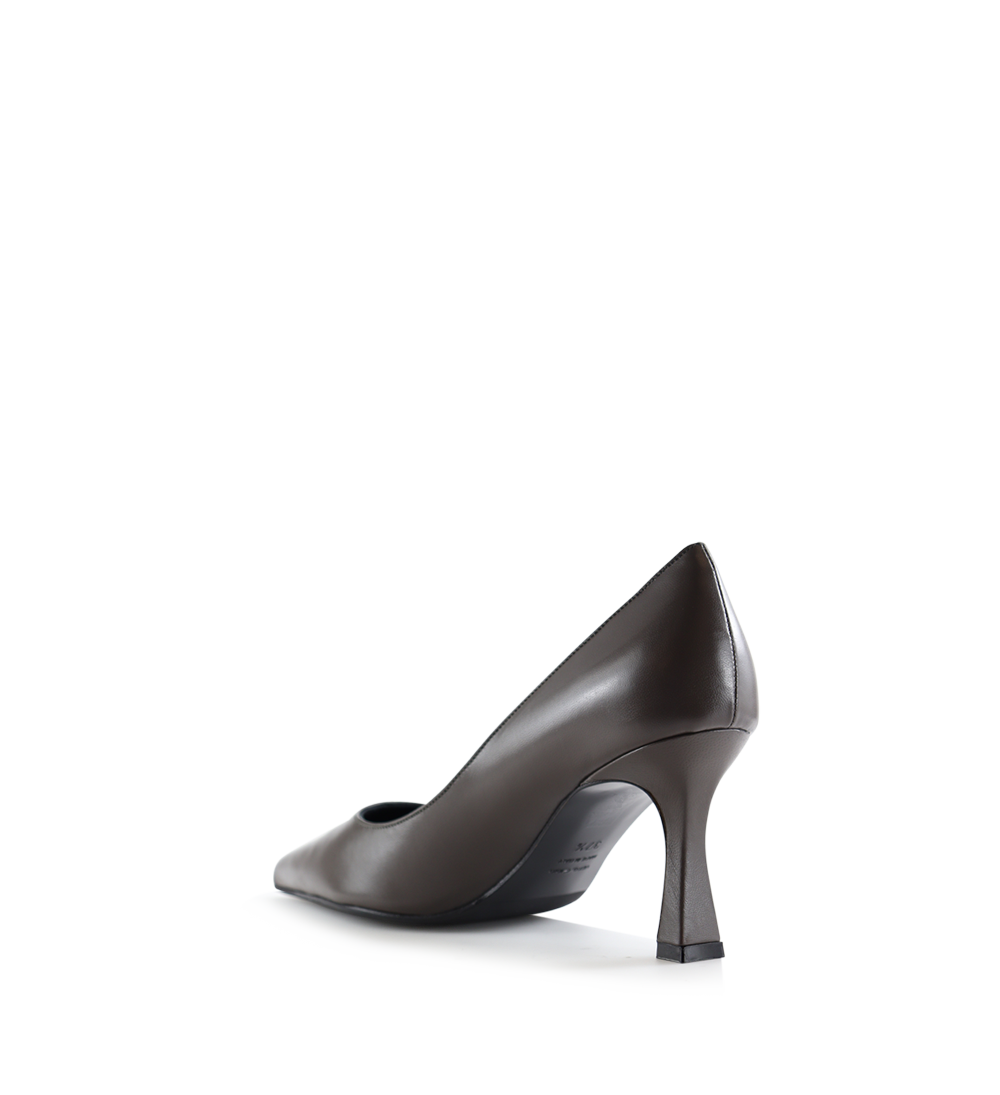 Emily 70 stilettos, asphalt leather